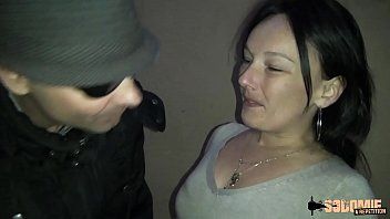 play Lola receives oral sex on the stairs of the house and sex from two men